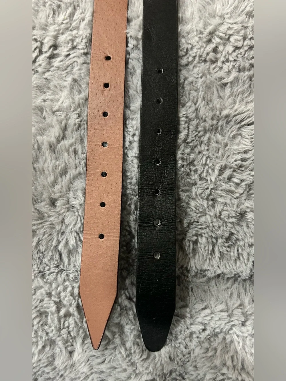 32” Kids Non Leather Belt Set of 2- Black & Brown Classic Buckle  1” wide